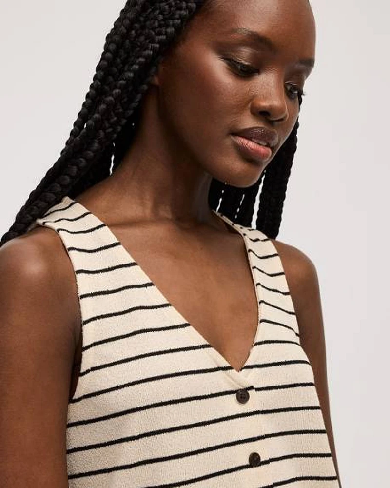 Striped Knit Vest
