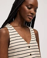 Striped Knit Vest