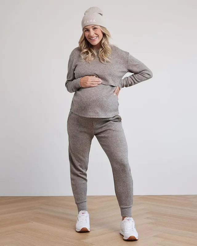 Reitmans Heavy Knit Ankle Jogger Pant - Thyme Maternity