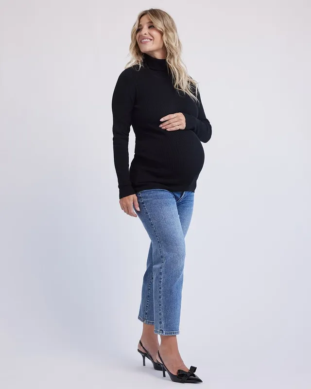 Reitmans Long-Sleeve Scoop-Neck Top - Thyme Maternity