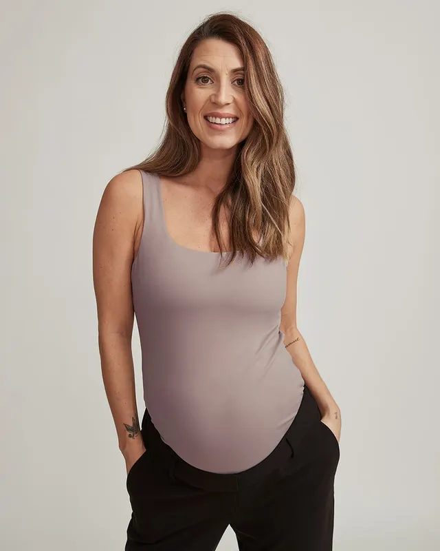 Scoop-Neck Nursing Cami, Pack of 2 - Thyme Maternity