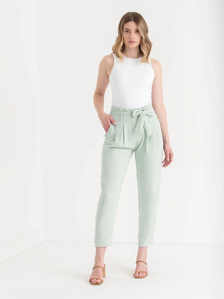 Cameron Belted Tapered Leg Pant