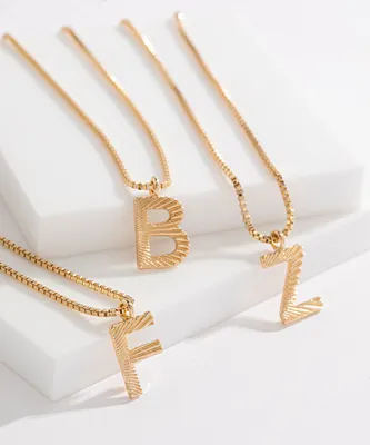 Gold Monogram Necklace