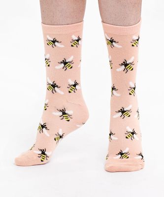 Pink Bee Socks | Rickis