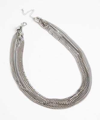Silver Multi Chain Necklace | Rickis