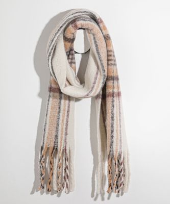 Plaid Fringe Scarf | Rickis