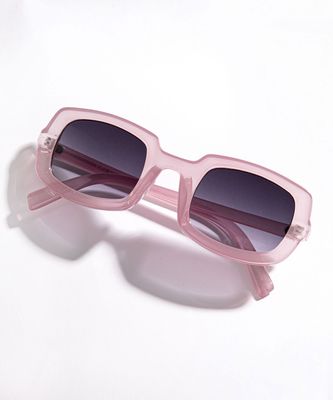 Pink Thick Frame Sunglasses | Rickis