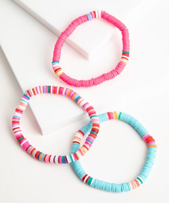 Colourful Stretch Bracelet 3-pack | Rickis