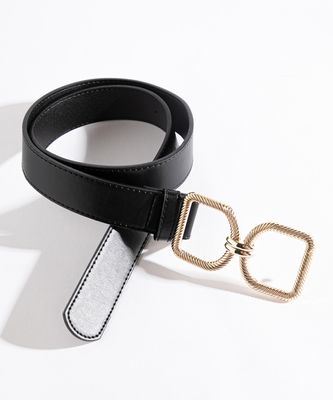 Black Gold Buckle Belt | Rickis