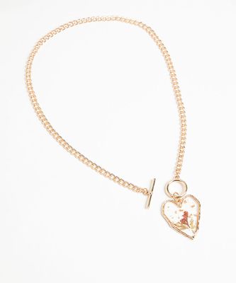 Resin Heart Toggle Necklace | Rickis