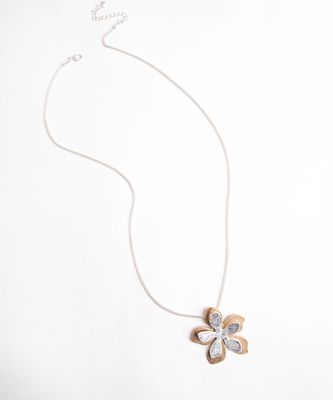 Floral Pendant Snake Chain Necklace | Rickis