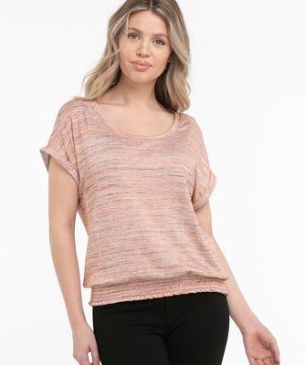 Extended Sleeve Smocked Bottom Top | Rickis