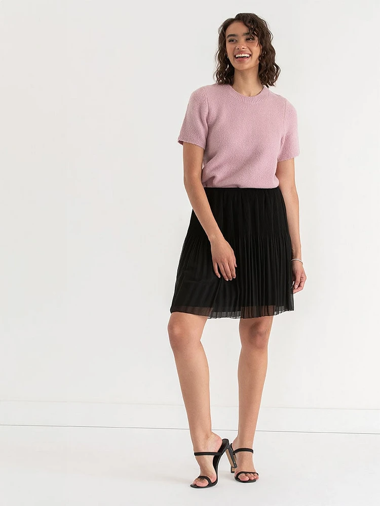 Release Pleat Mini Skirt