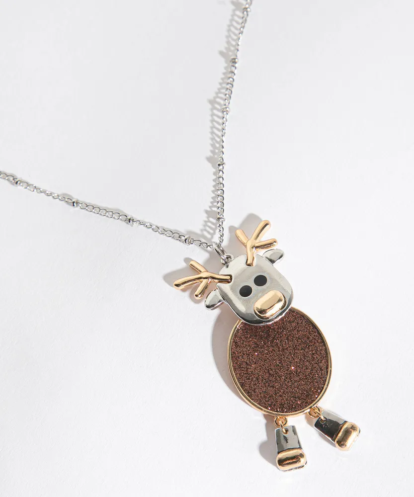 Reindeer Pendant Necklace