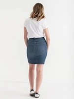 Denim Pencil Skirt