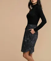 French Terry Drawstring Lounge Skirt