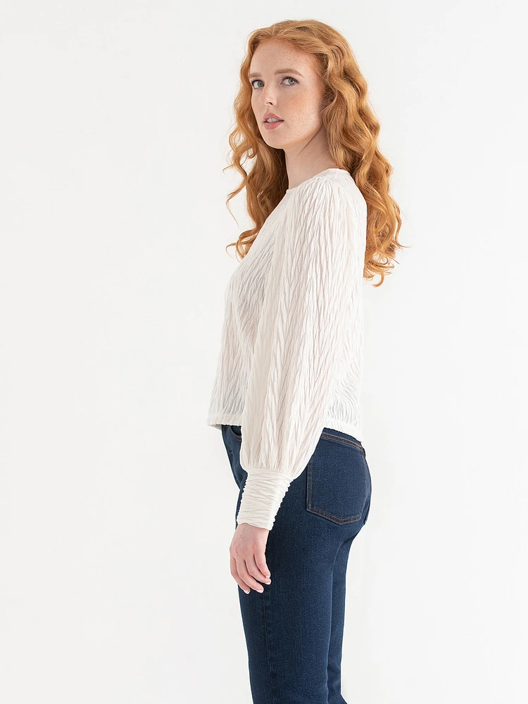 Textured Knit Top