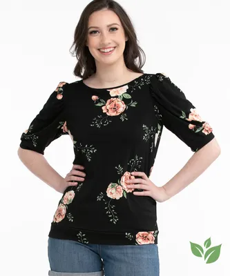 Eco-Friendly Puff Sleeve Top