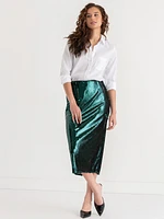 Sequin Midi Skirt