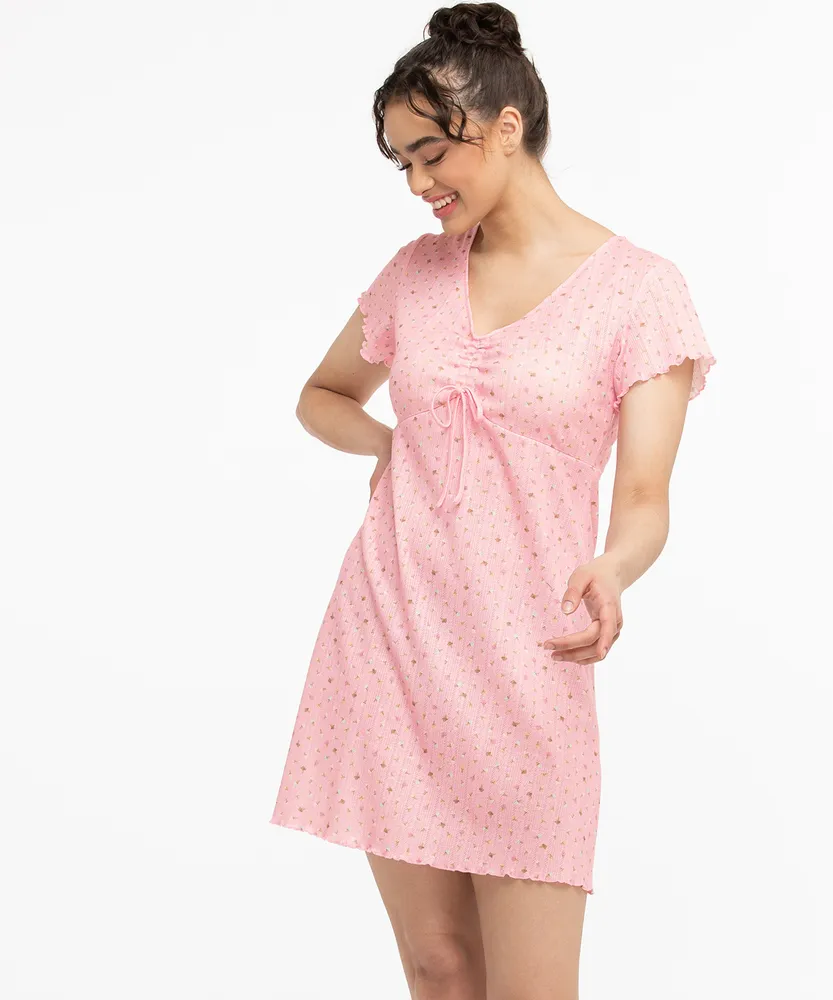 Ice Cream Short Sleeve PJ Dress