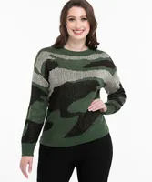 Camo Crew Neck Sweater