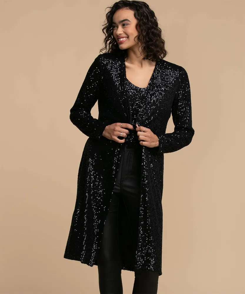 Sequin Duster Cardigan