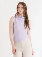 Sleeveless Cowl Neck Top