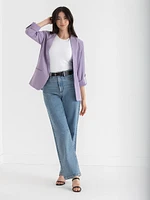 Roll Sleeve Blazer Crepe