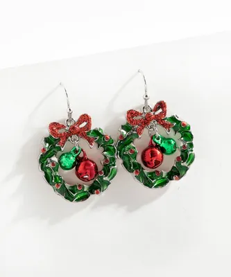 Wreath & Bells Earrings