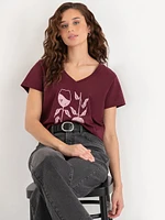 V-Neck Relaxed Tee