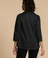 Terry Shawl Collar Knit Coverup