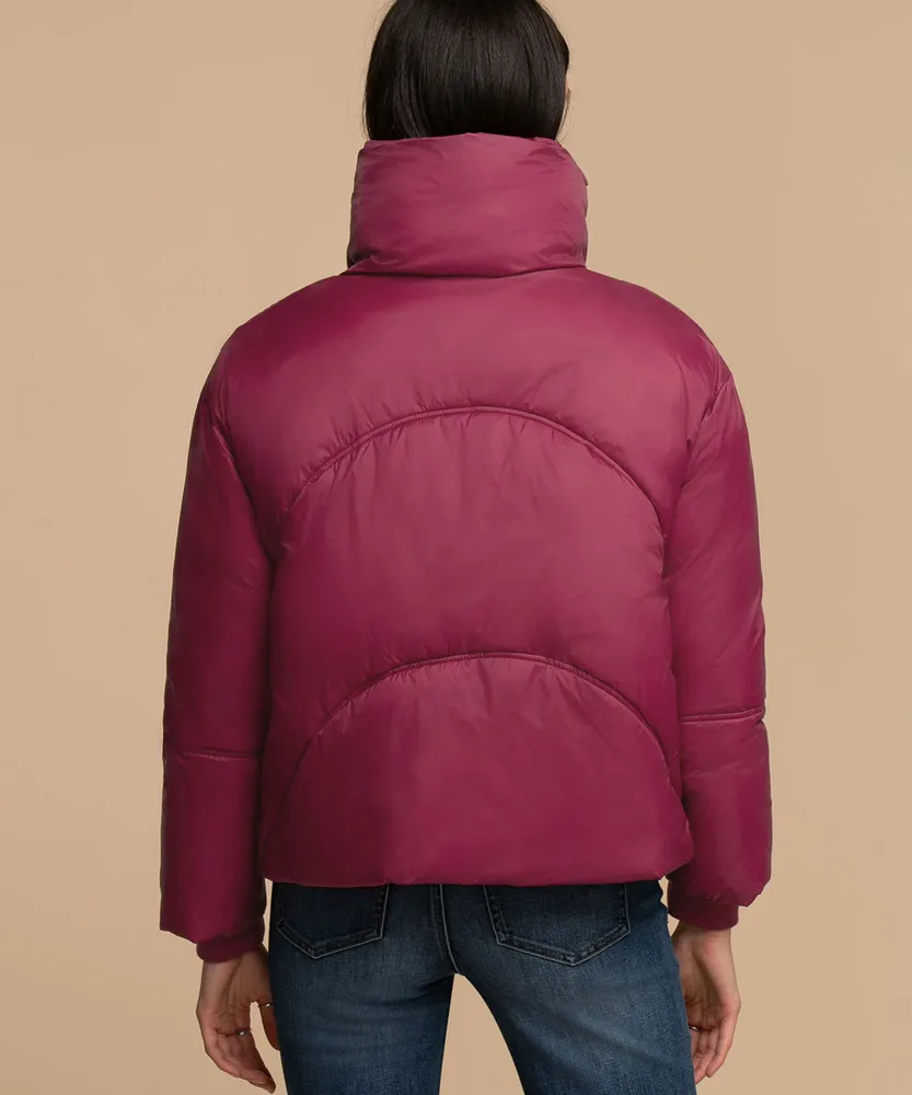 Snap Front Puffer Jacket