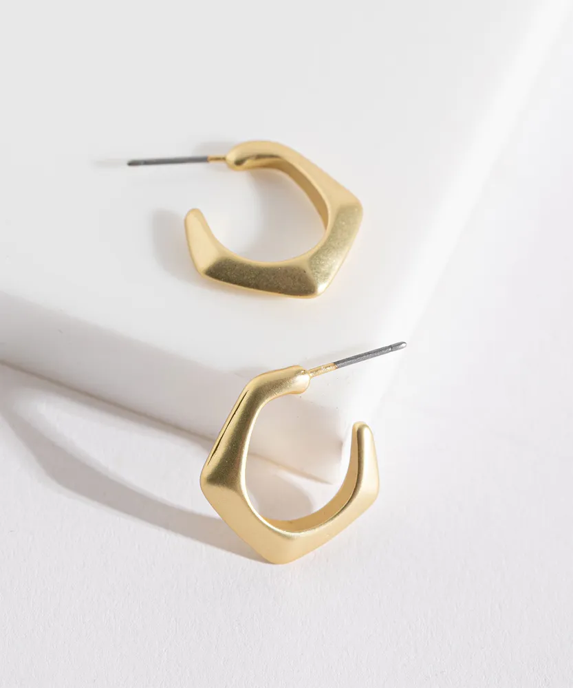 Geometric Huggie Earring