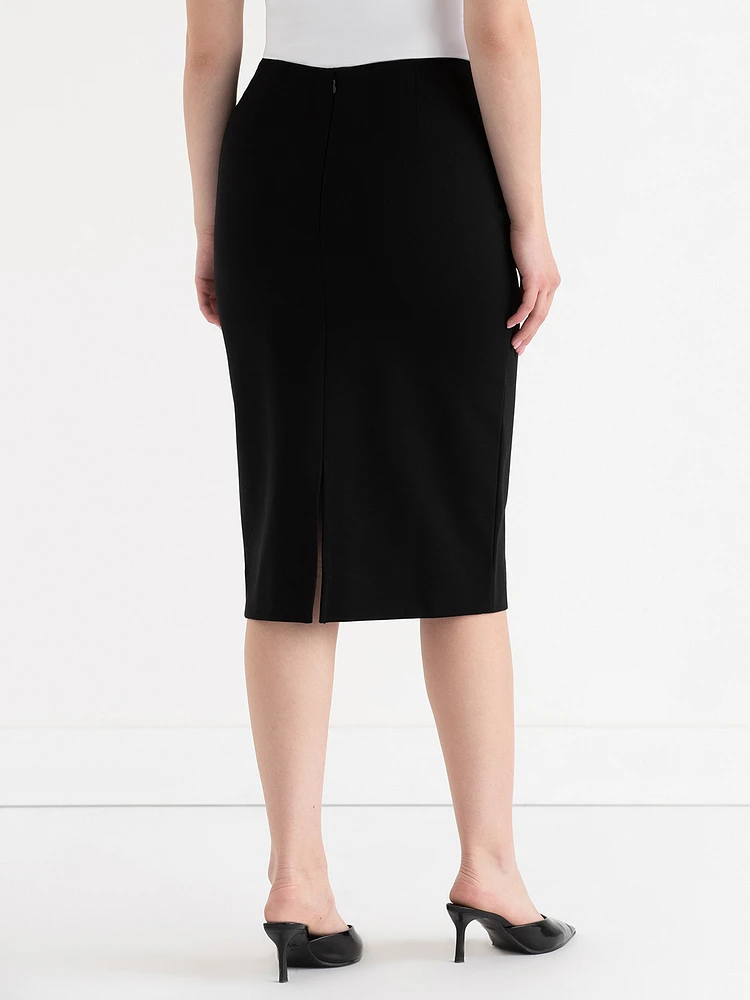 Luxe Ponte Pencil Skirt