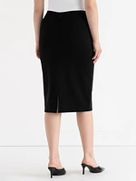 Luxe Ponte Pencil Skirt