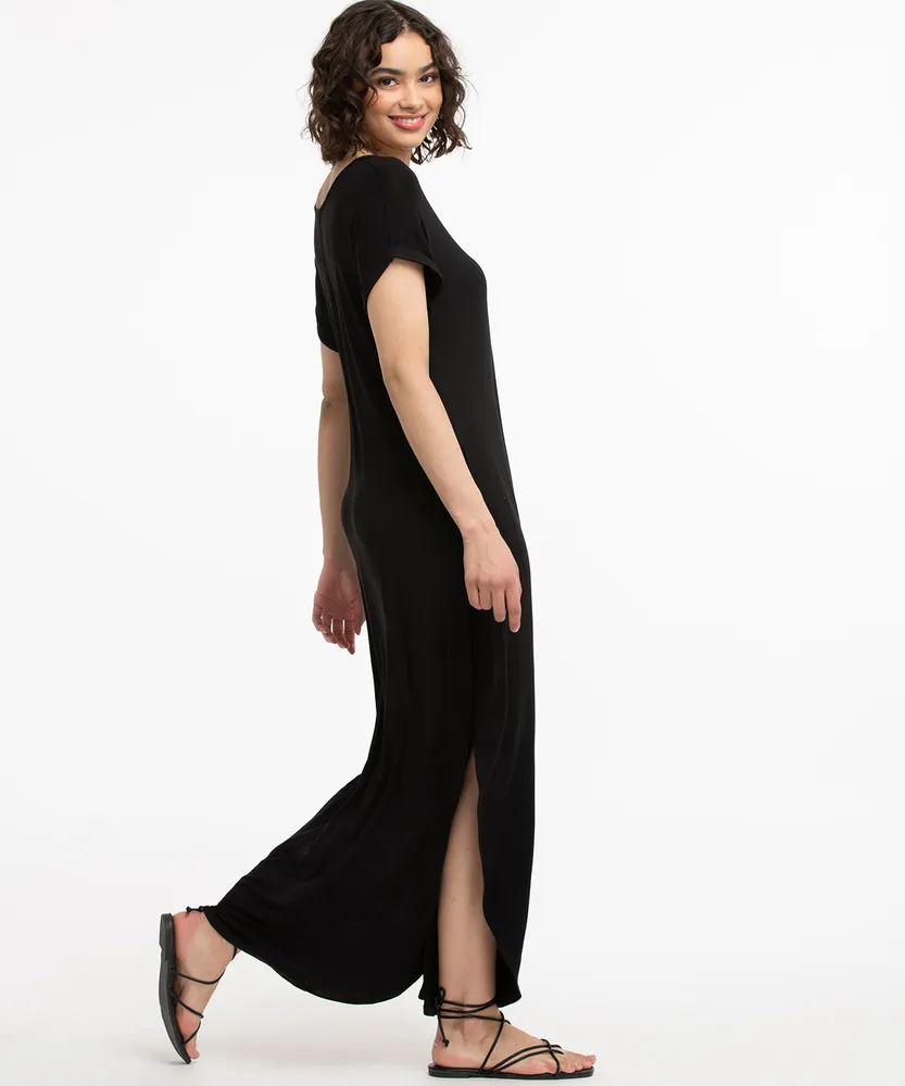 Pocketed T-Shirt Maxi Dress