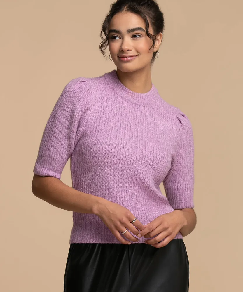 Femme By Design Short Puff Sleeve Sweater