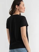 Short Sleeved Relaxed V-Neck T-Shirt