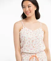 Peach Strappy Tank Top