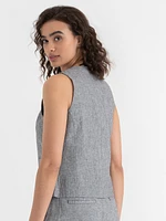 Fitted Linen Vest