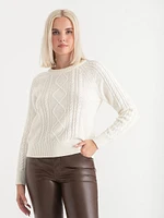 Cable Knit Pullover Sweater