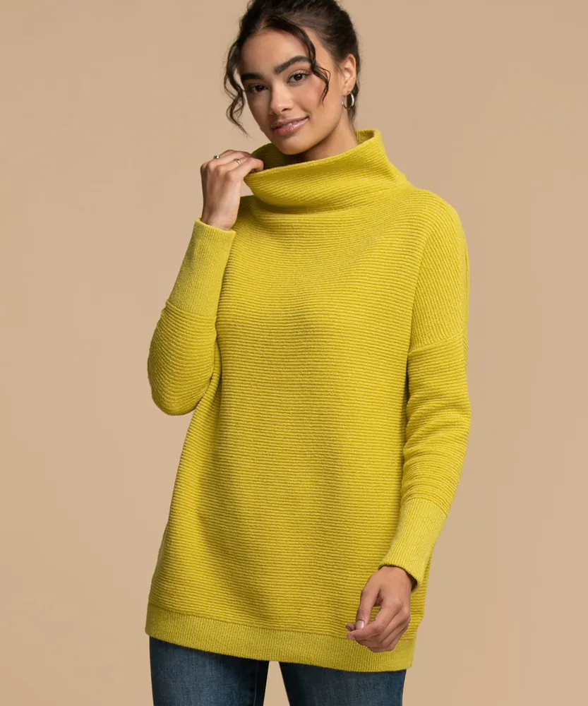 Femme By Design Mock Neck Ottoman Sweater