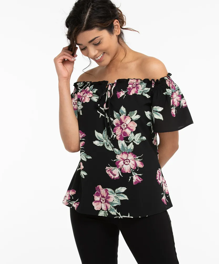 Eco-Friendly On/Off Shoulder Blouse