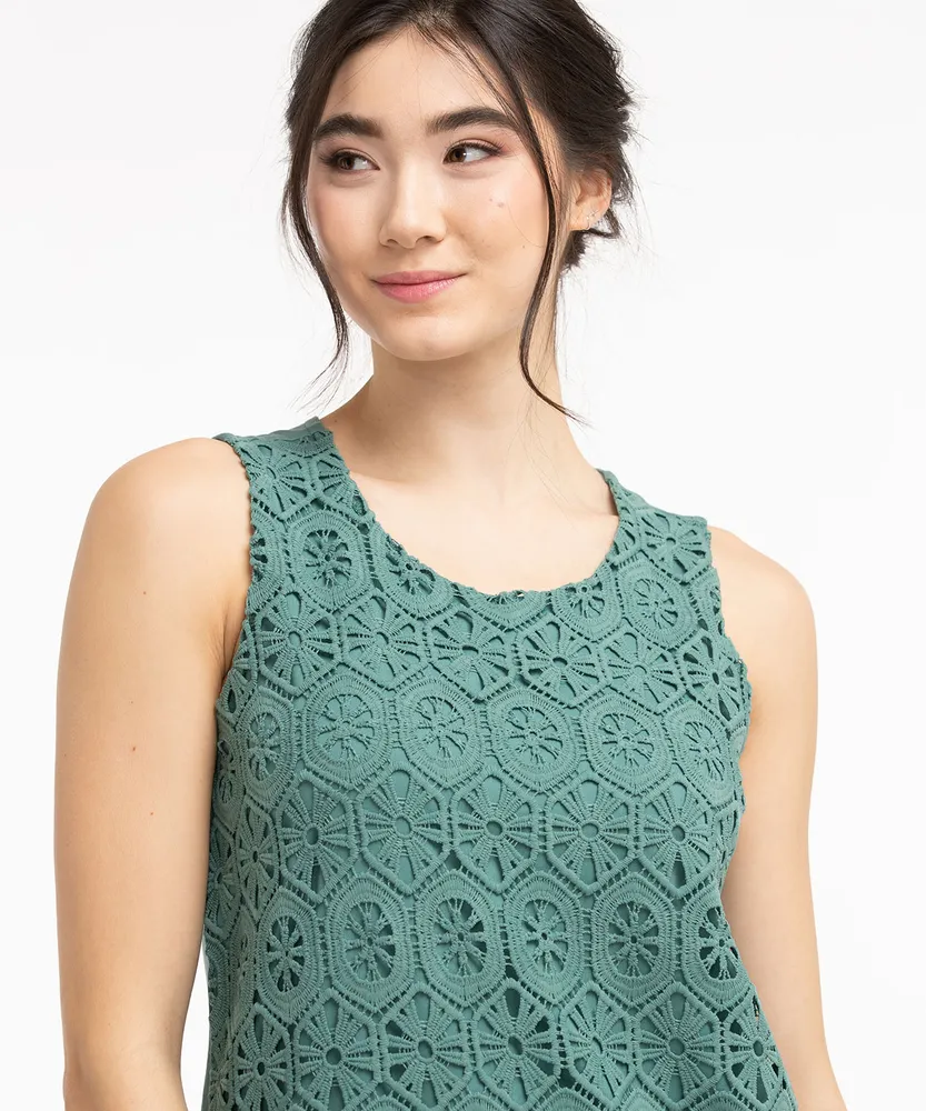 Eco-Friendly Sleeveless Crochet Top