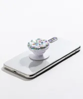 Crystal Flower Pop Socket