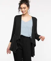 Roll Sleeve Drape Jacket