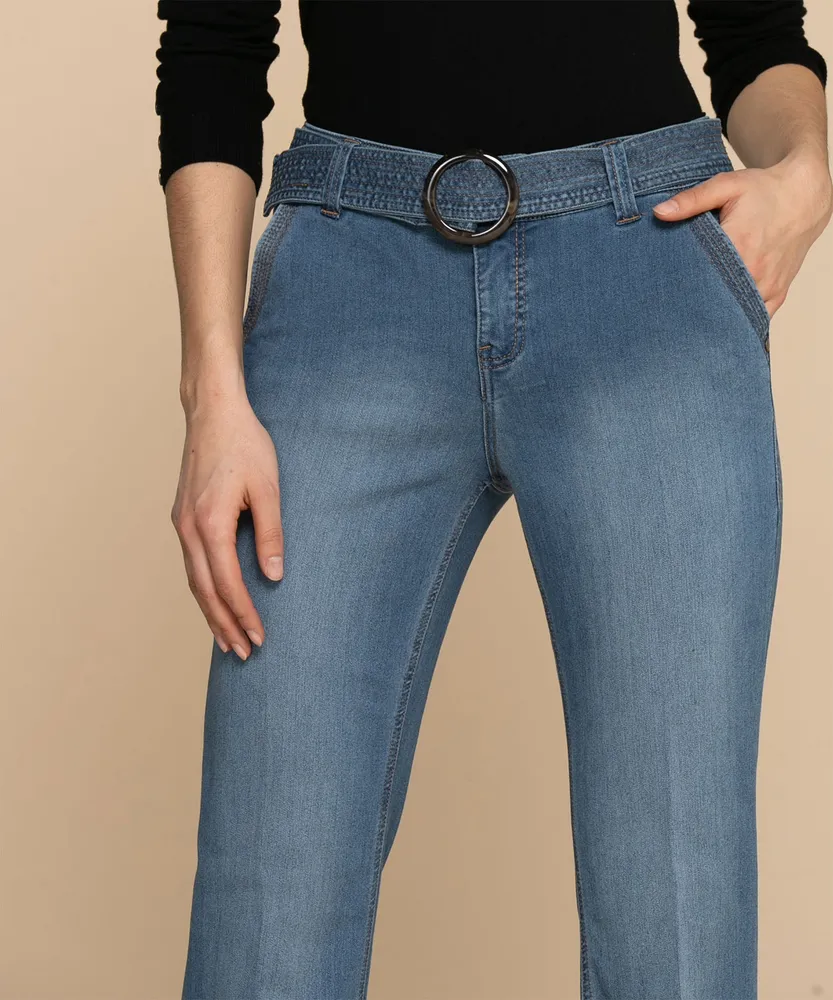 One 5 Belted Jean Trouser