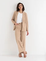 Weslee Wide Leg Pant Ponte Twill