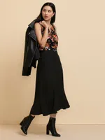 Sleeveless Mix Media Henley Top