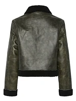 Pippi Short Faux Leather Jacket